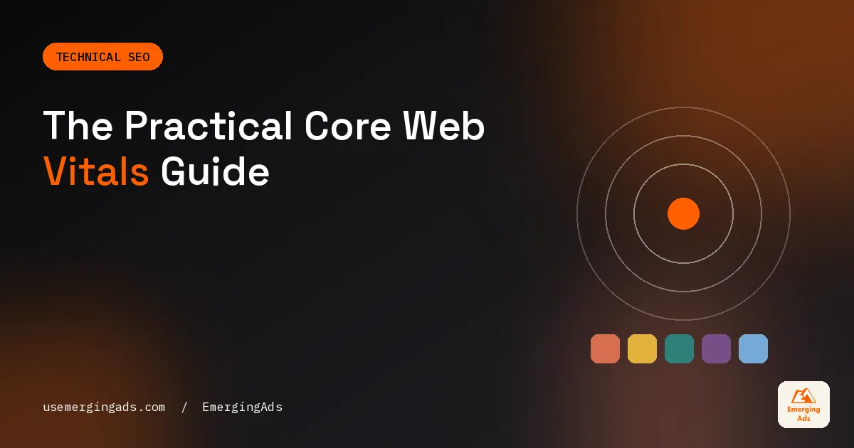 Cover image for the practical core web vitals guide covering LCP, INP and CLS fixes